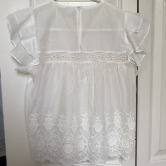 Aritzia cotton embroidered whitE top. NWOT. XS - Picture 2 of 8